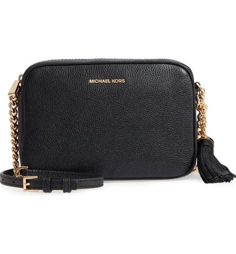 michael michael kors medium ginny leather camera bag|MICHAEL Michael Kors Ginny Medium Camera Bag .